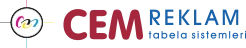 Cem Reklam Tabela Sistemleri Logo — Sanatizi Kurumsal Referans
